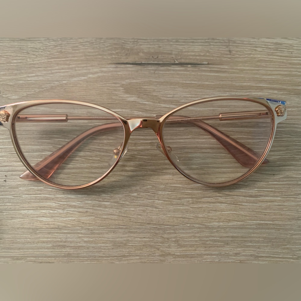 Versace - Gold Eyewear Glasses - You can put prescription.
